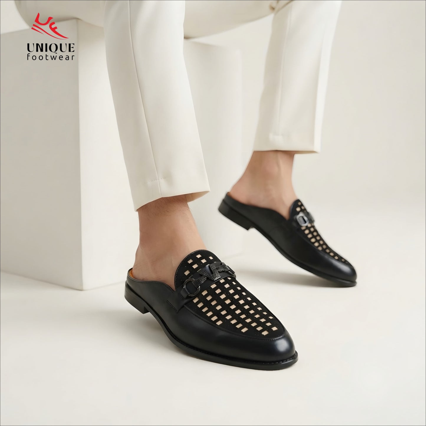 Laser Cut Smart Casual Half Shoes (546)