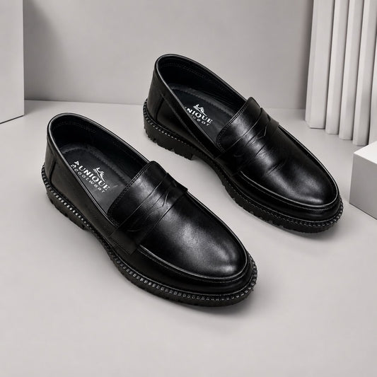 Seoul Pine Cow Leather Luxury Chunky Loafer (522)