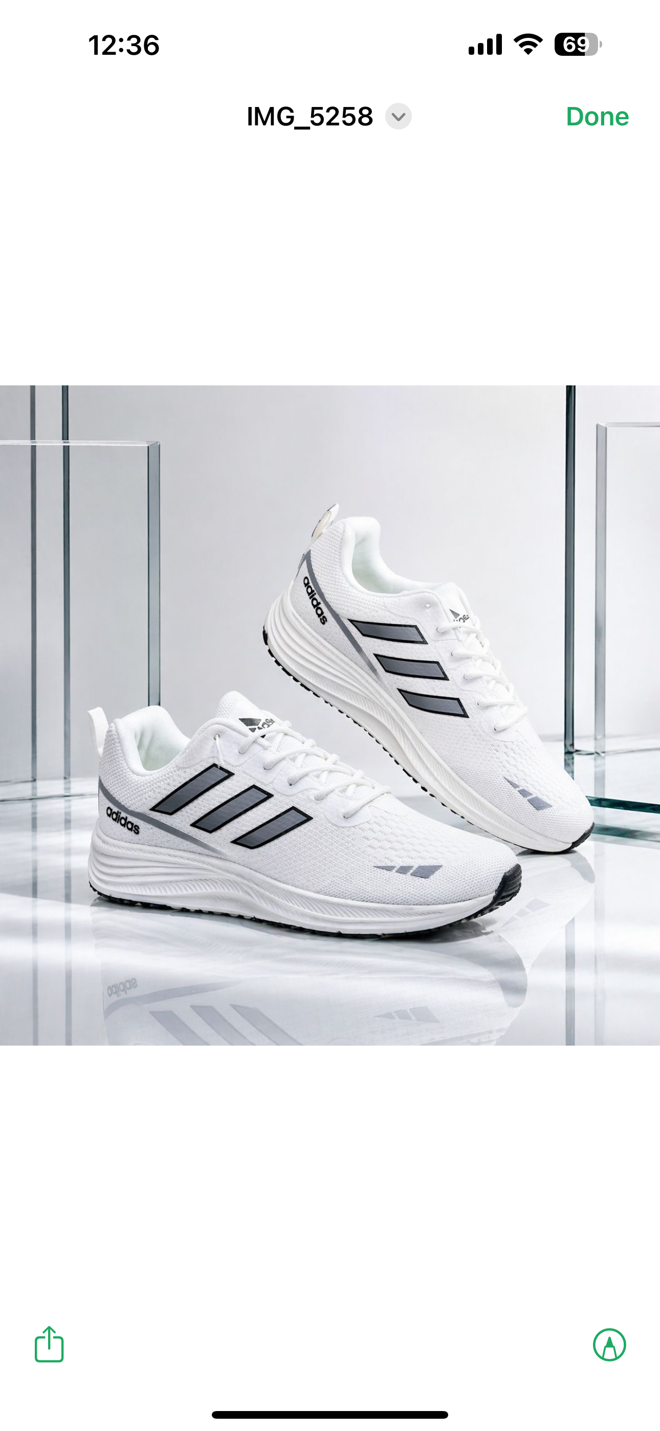 (Free Lace) Summer Friendly Premium Quality Sneakers White (490)