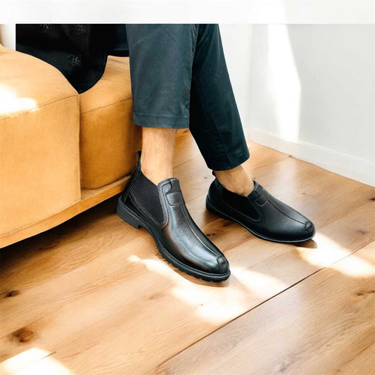 Original Cow Leather Semi Chelsea – Soft, Comfort, Gorgeous looks (L-325)