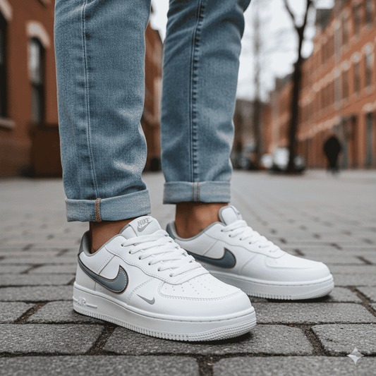 AIR Force 1 Premium Inspired Sneakers (Imported Quality) WHITE ASH (S-329)
