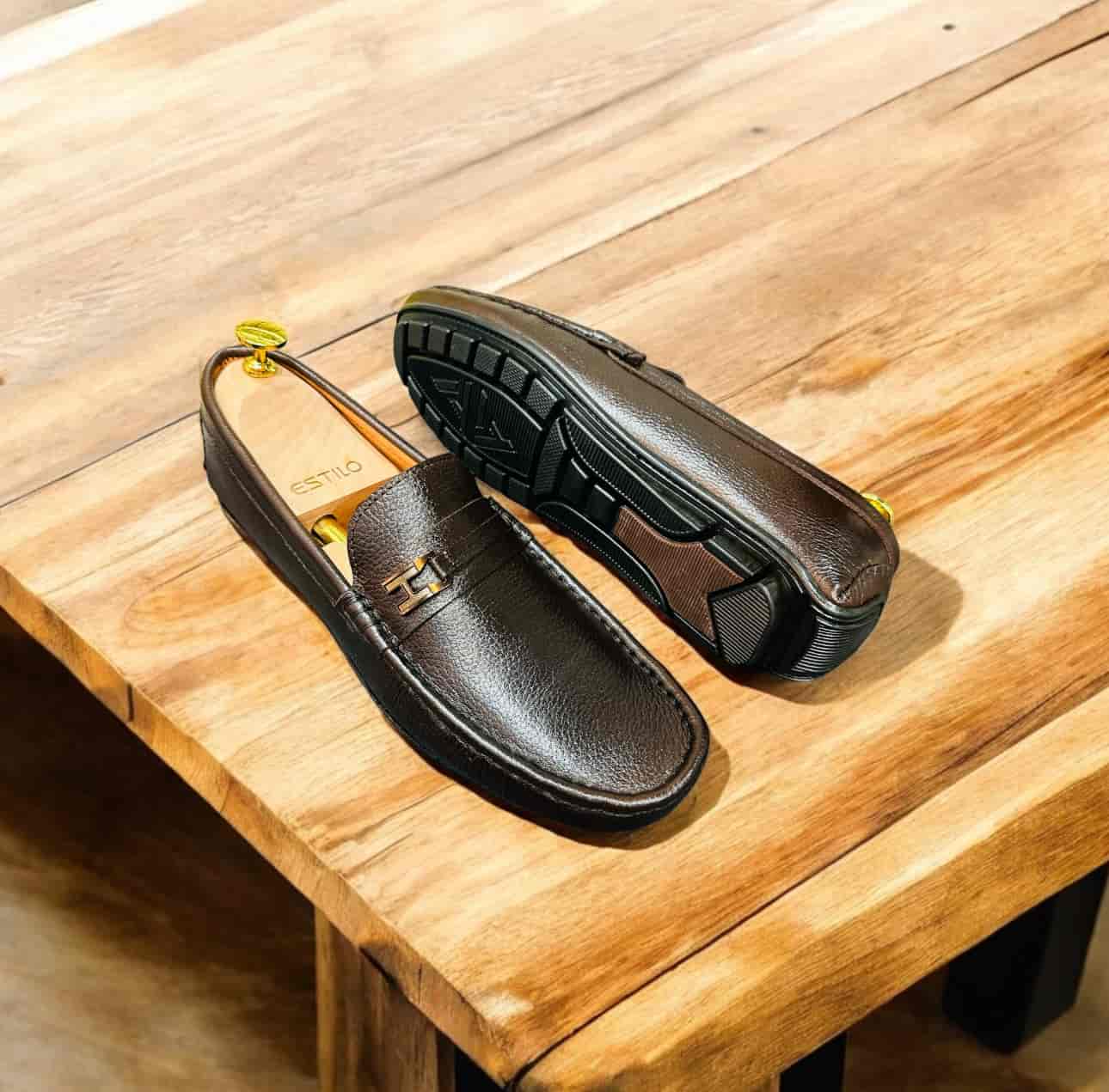 Cow Leather Loafer Chocolate Color with Free Socks (L-22)