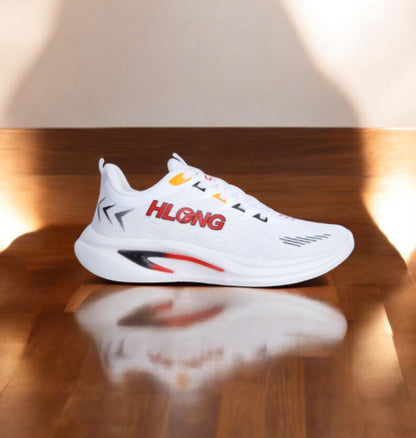 HLONG PowerStep Everyday Fashion Runner Sneaker White Color (S-194)