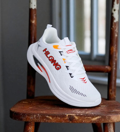 HLONG PowerStep Everyday Fashion Runner Sneaker White Color (S-194)