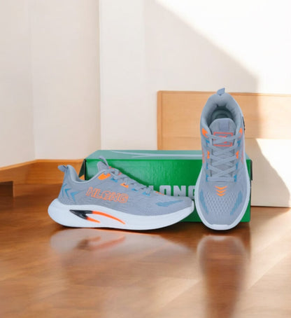 HLONG PowerStep Everyday Fashion Runner Sneaker Light Ash Color (S-47)