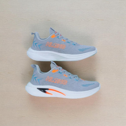 HLONG PowerStep Everyday Fashion Runner Sneaker Light Ash Color (S-47)