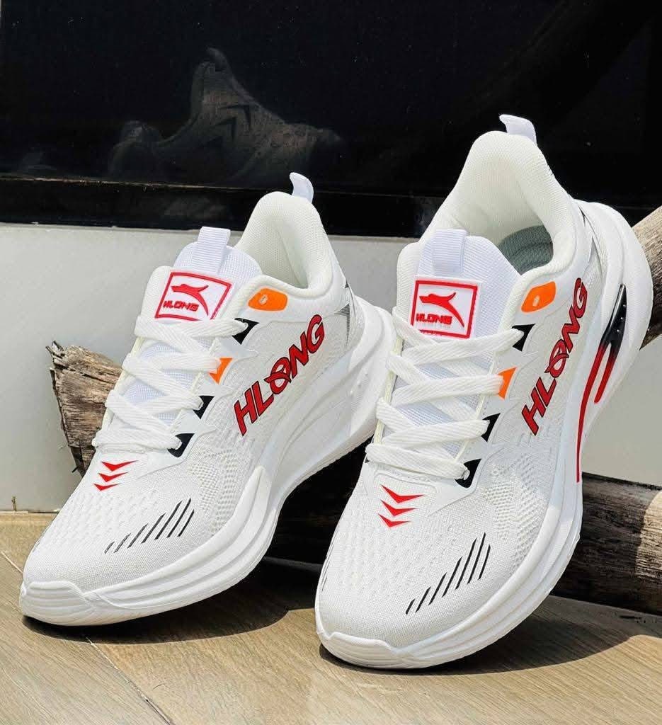 HLONG PowerStep Everyday Fashion Runner Sneaker White Color (S-194)
