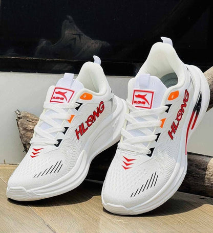 HLONG PowerStep Everyday Fashion Runner Sneaker White Color (S-194)
