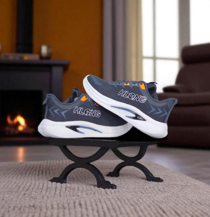 HLONG PowerStep Everyday Fashion Runner Sneaker Dark Ash Color (S-48)