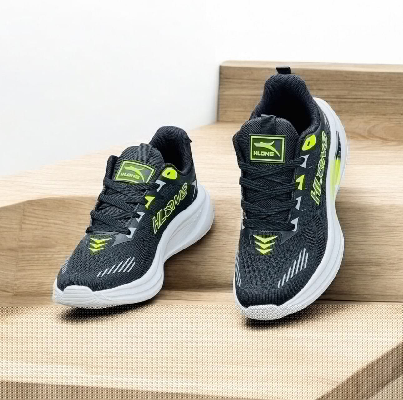 HLONG MotionRush Stylish Comfort Sneaker Black Color (S-20)