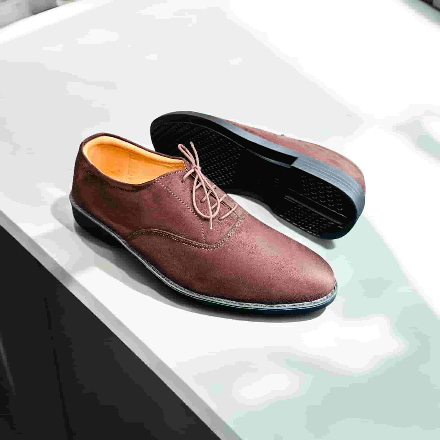 Chocolate Color Super Premium Derby Shoes (L-255)