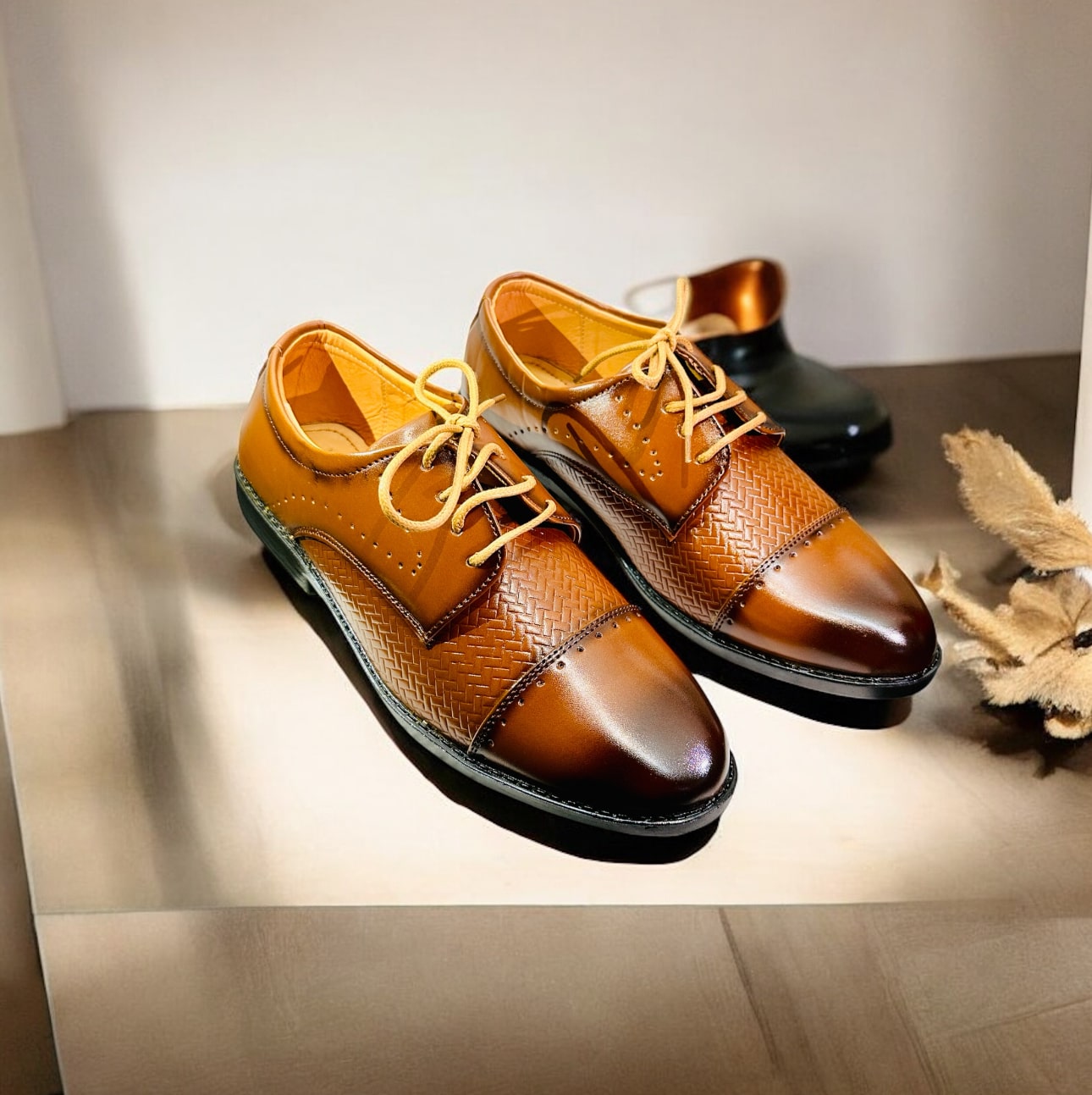 Premium Oxford Formal Shoes with Ribbon (F-97)