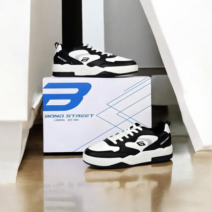 Bond Street Premium Sneaker White Black (S-310)