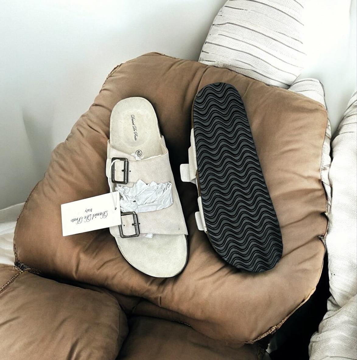 Old Money Aesthetic Design Double-Strap Sandals (S-06)