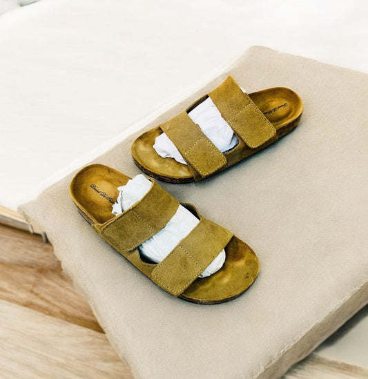 Old Money Aesthetic Design Double-Strap Sandals (S-05)