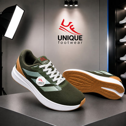 Super Premium Quality Branded Sneaker Olive Color (562)